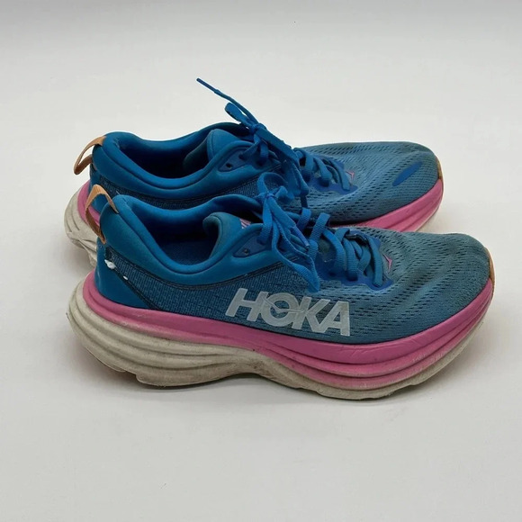 Hoka One One W Bondi 8 Women’s Size 8B 1127954 CSAA coastal Sky Running Shoes - Picture 1 of 12
